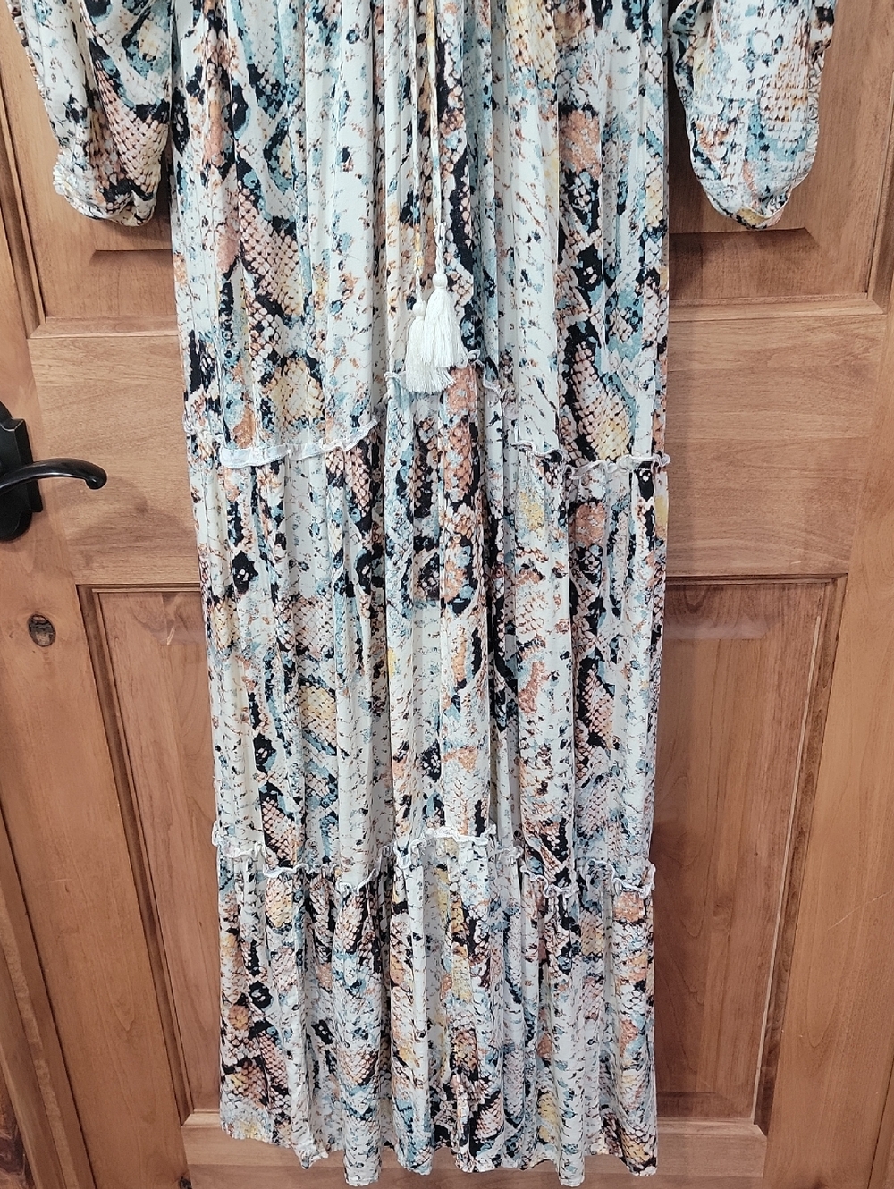 Lascana Pastel Reptile Print Maxi Dresss - Picture 7 of 16